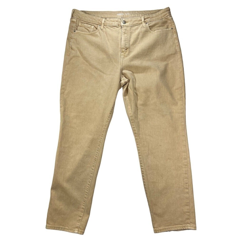Old Navy‎ High Rise Straight Women’s Plus Size Denim Tan  Size 18
